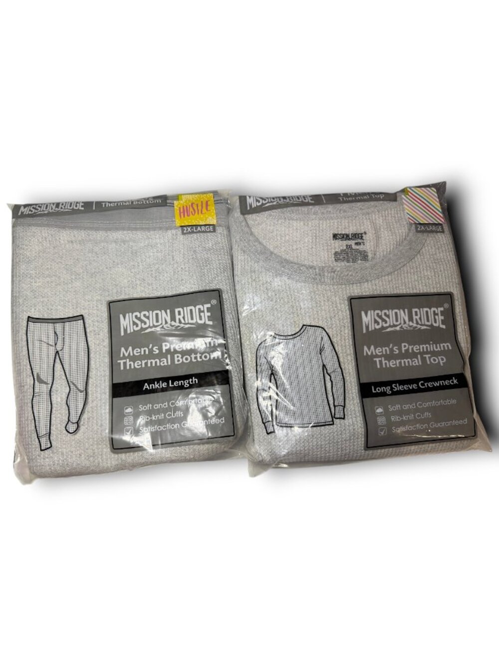 Men’s Thermal Set XXL 3-pc NEW (2 Pants + 1 Long Sleeve Shirt) Winter warm Layer